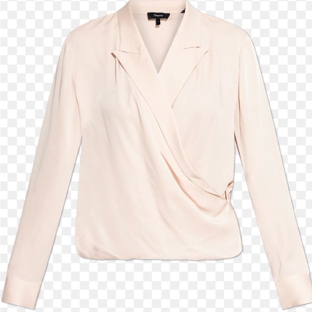 Express Blush Pink Cropped Wrap Blazer – Size M